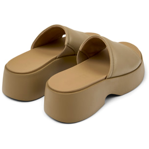 Sandalias - CAMPER Tasha - Marron - Cuero liso