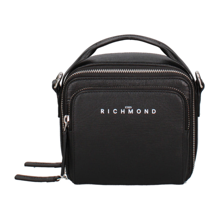 Borsa a spalla da uomo In Vera pelle Made in Italy 16,5x18x8,5 cm