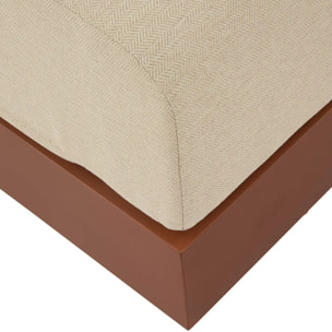 Pouf de jardin Allure acajou