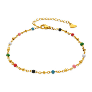 Tobillera Basor acabado oro amarillo 18k
