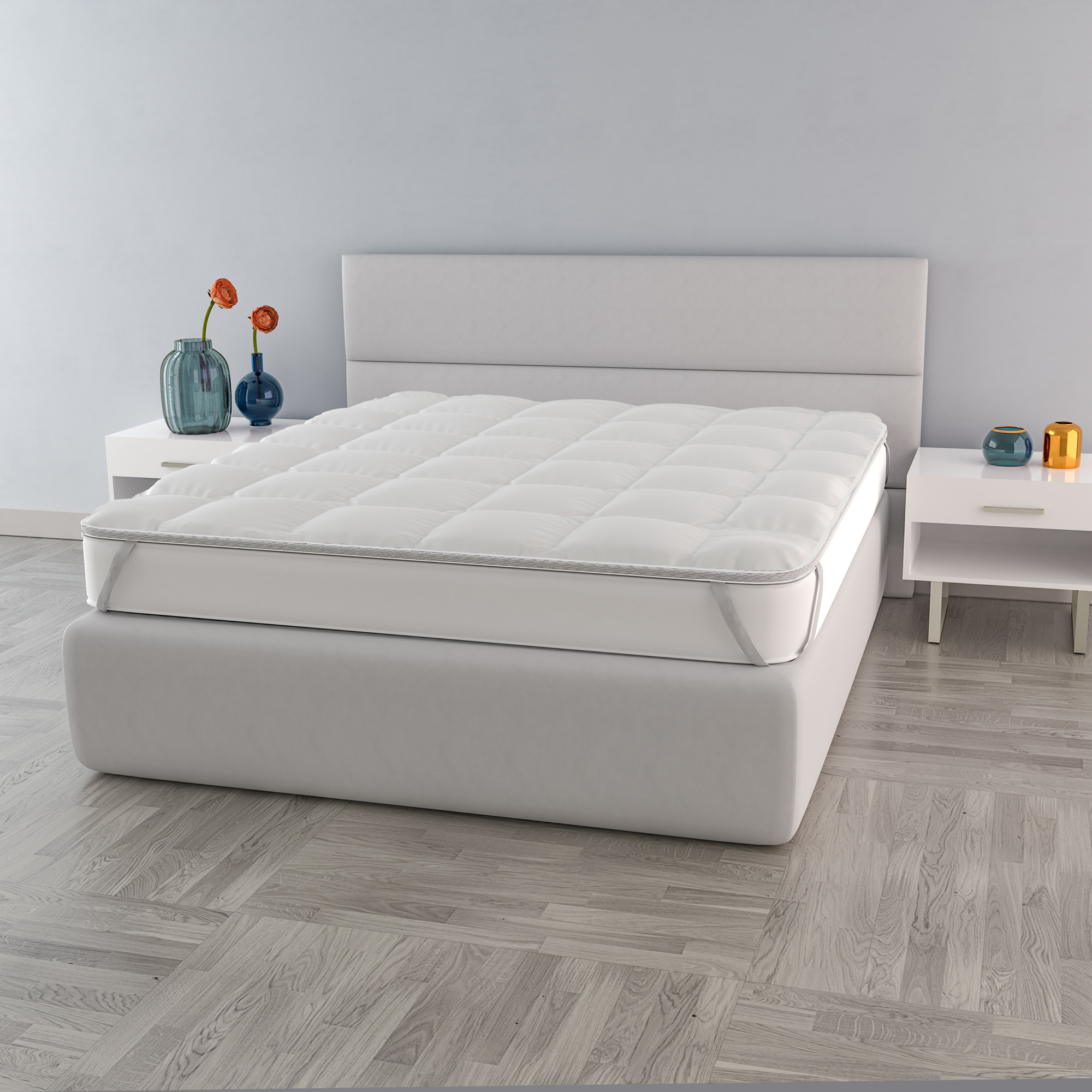 TOPPER FANCY TRAPUNTATO CON ELASTICI