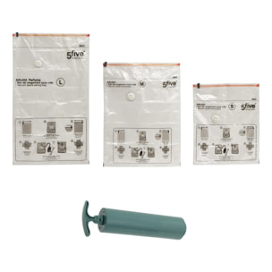 Sacs compresseurs Airless transparents avec pompe
