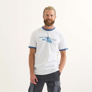 Camiseta MUNICH Barru lifestyle hombre de algodón orgánico blanco