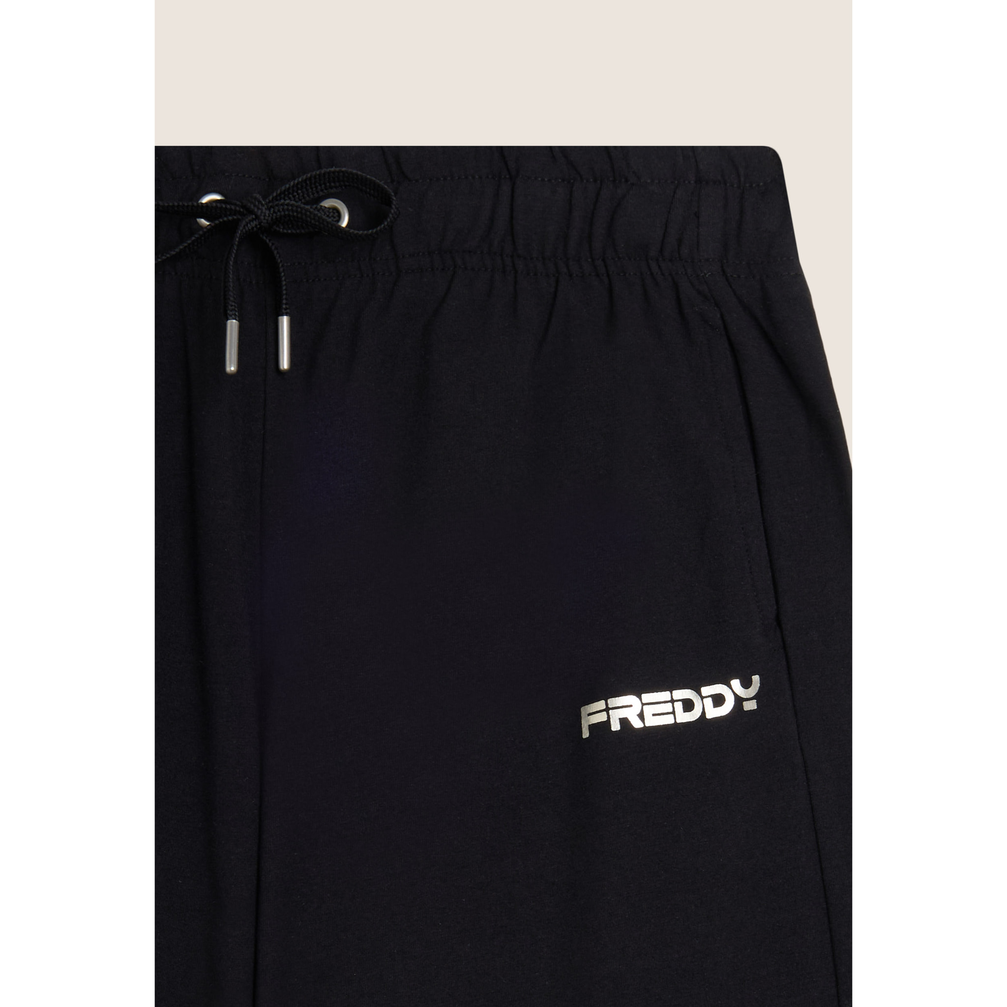 Pantaloni comfort fit con polsini e vita con coulisse