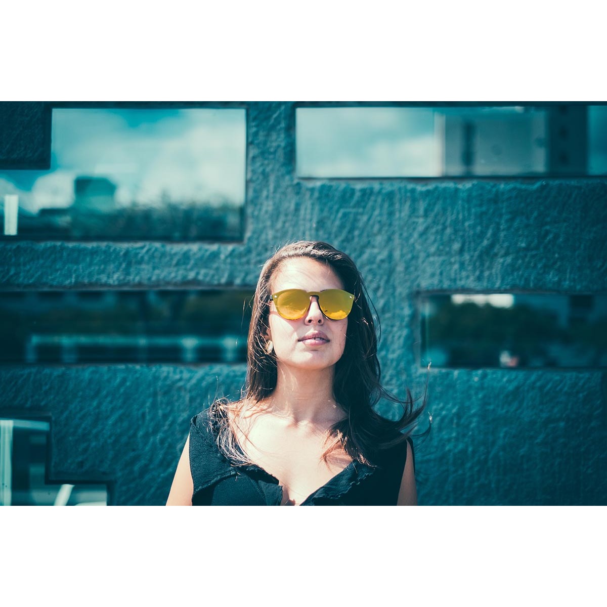 Gafas de sol PALO ALTO RIGA - Mate demi marrón / Plana revo dorado