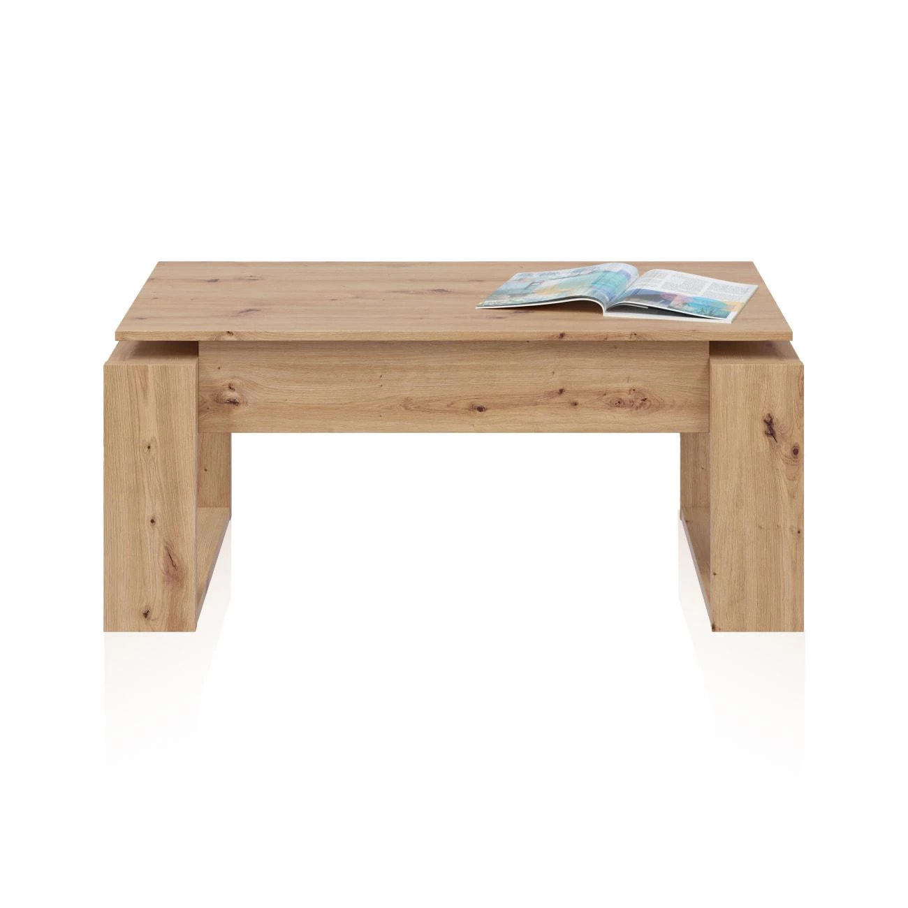 Mesa de centro elevable Neo Roble Nodi