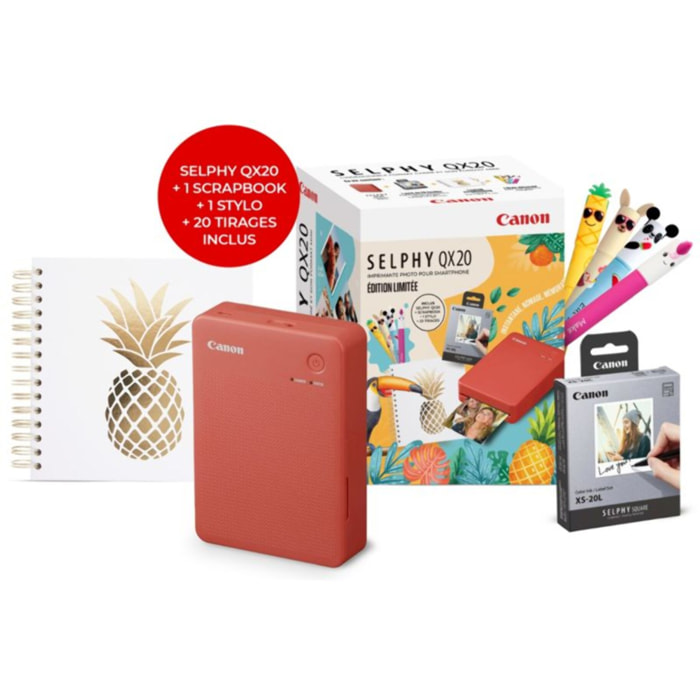 Imprimante photo portable CANON KIT QX20 summer 2026