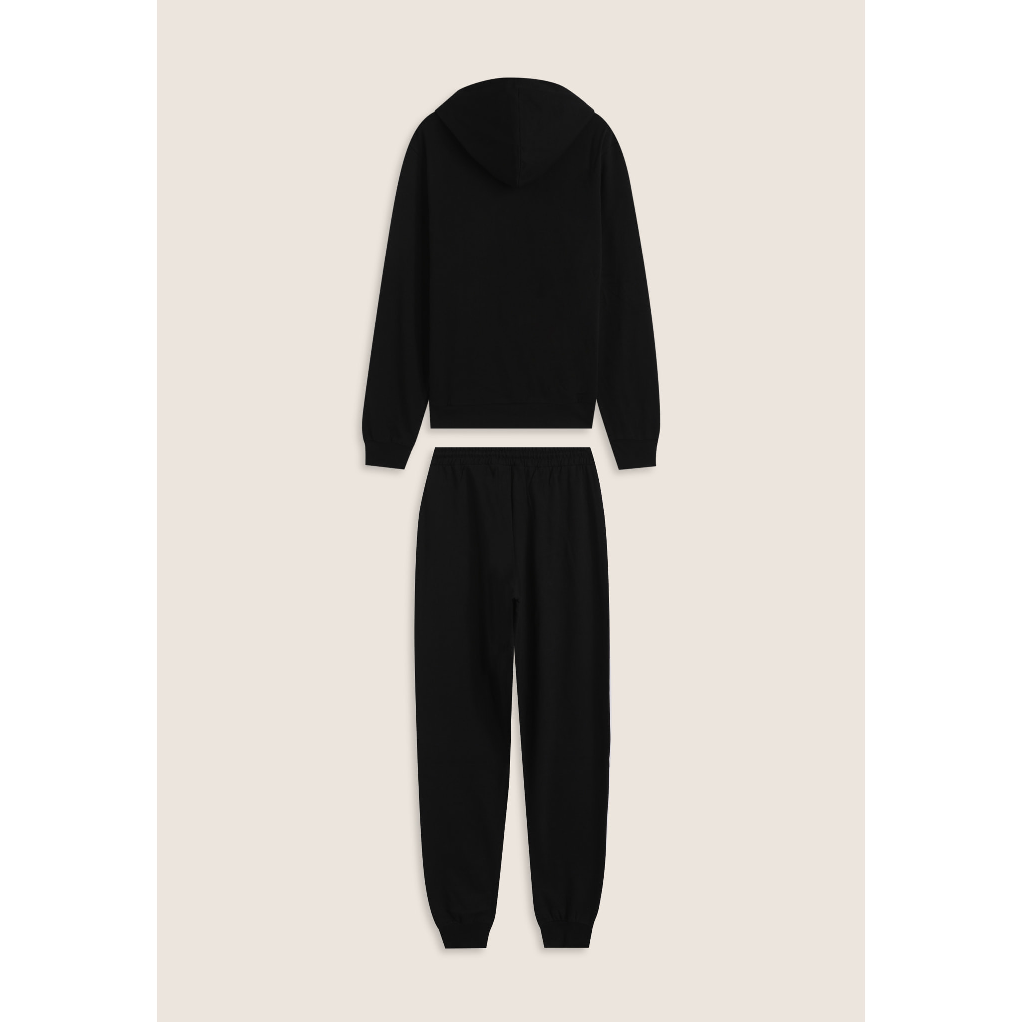 Tuta uomo in cotone con felpa cappuccio