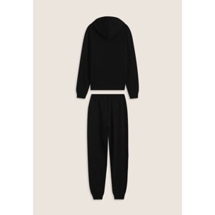 Tuta uomo in cotone con felpa cappuccio