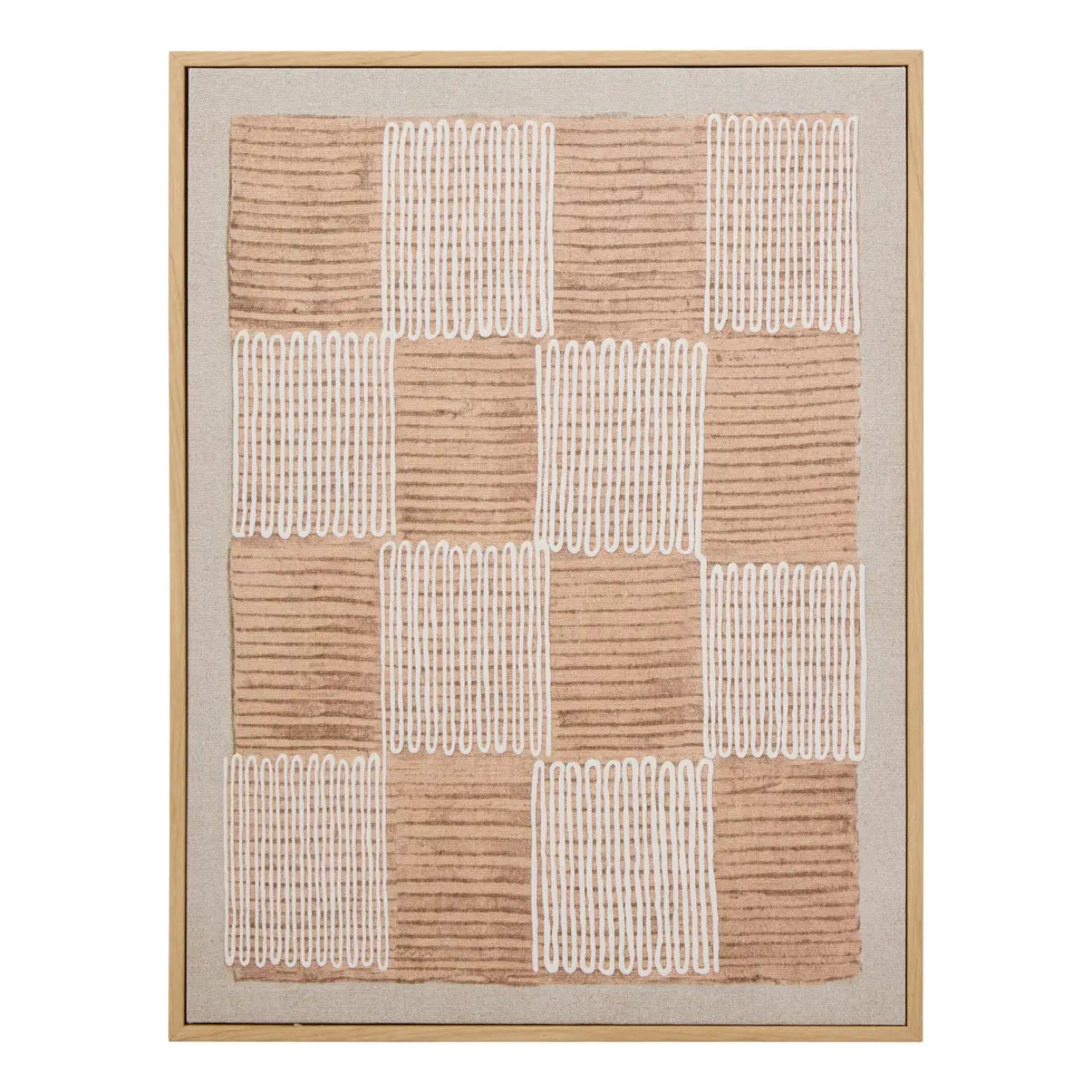 Toile imprimée Baka 30x40cm marron