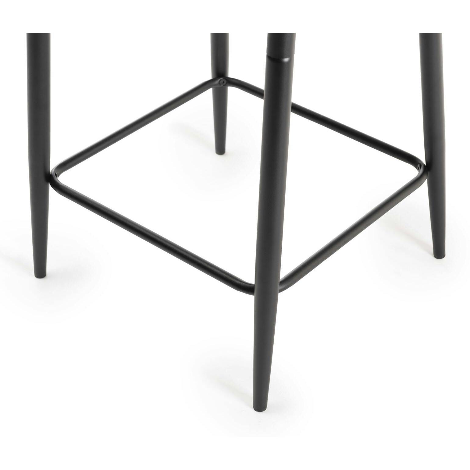 Chaise de bar velours moutarde (lot de 2) ARLINGTON