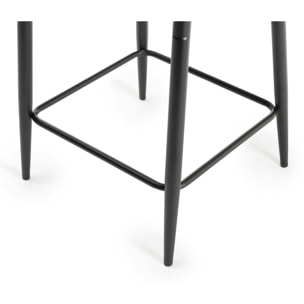 Chaise de bar velours moutarde (lot de 2) ARLINGTON