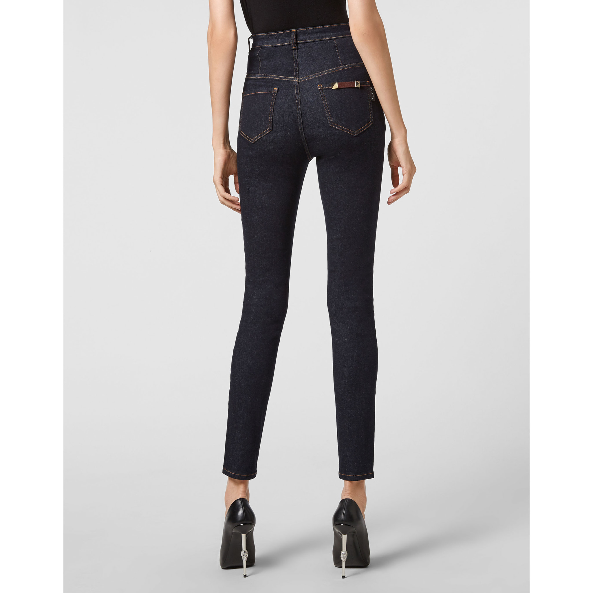 PHILIPP PLEIN Jegging de cintura alta