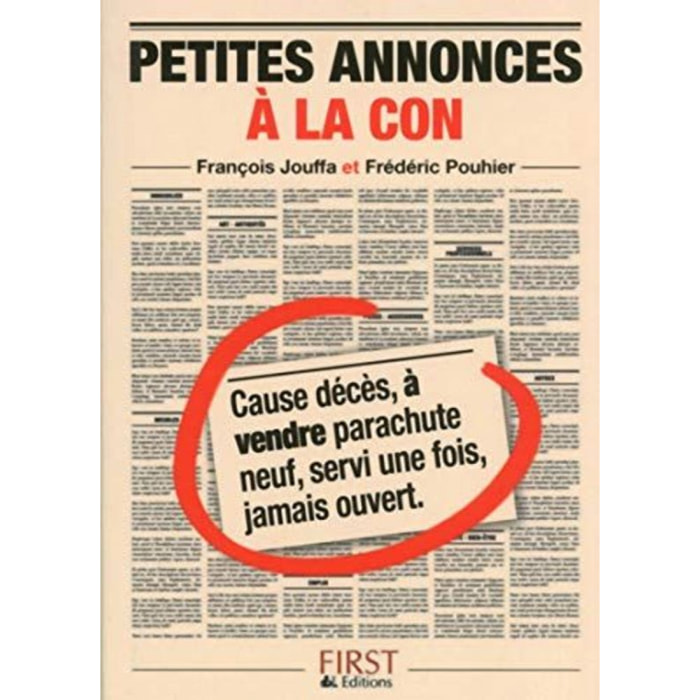 Jouffa, François | Petit Livre de - Annonces à la con | Livre d'occasion