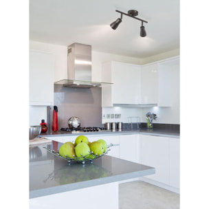 Forlight Proyector Ip20 Safran Double Gu10 8W Marrón 1099Lm