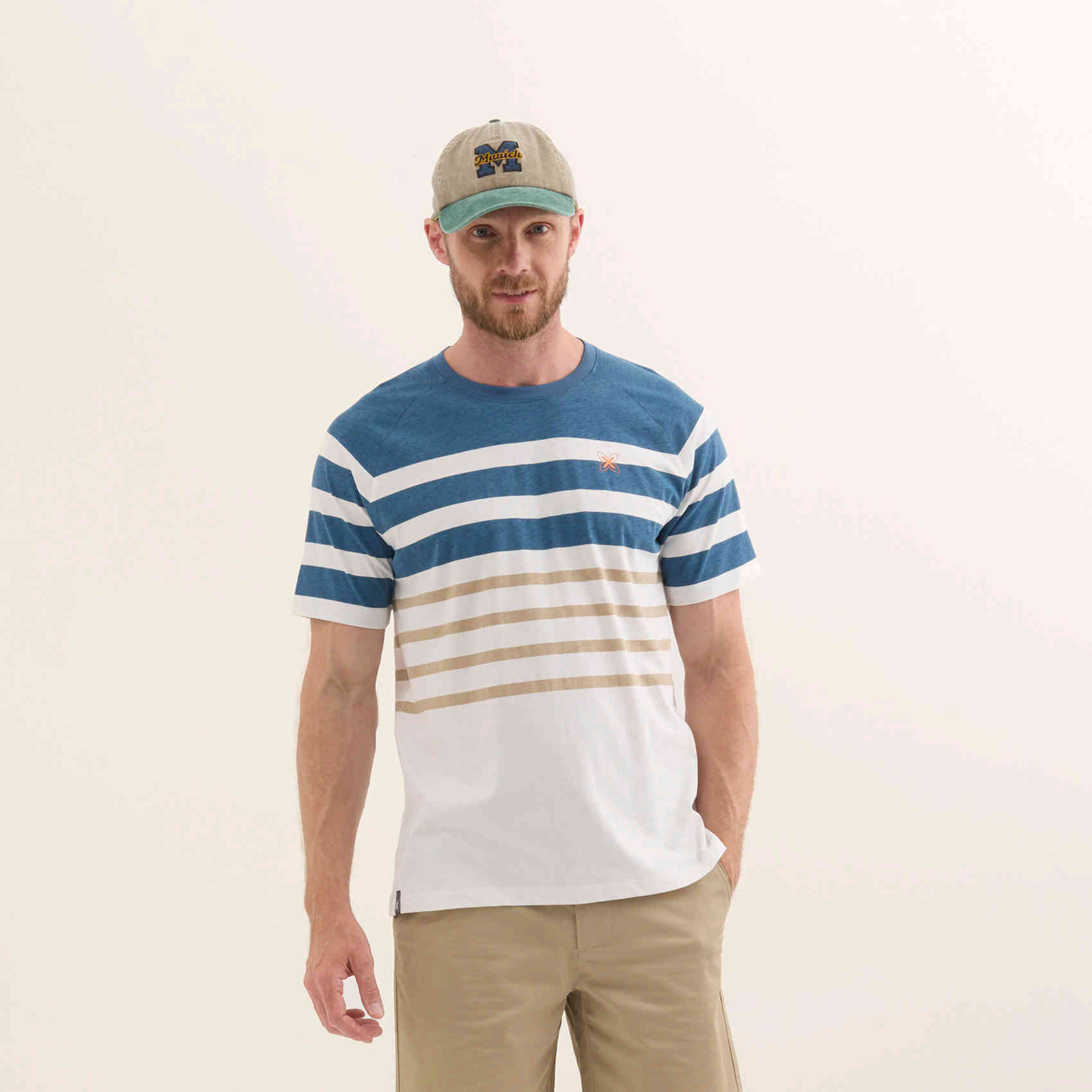Camiseta de Algodón Orgánico con Logotipo LIFESTYLE T-SHIRT DIPAK OCEAN
