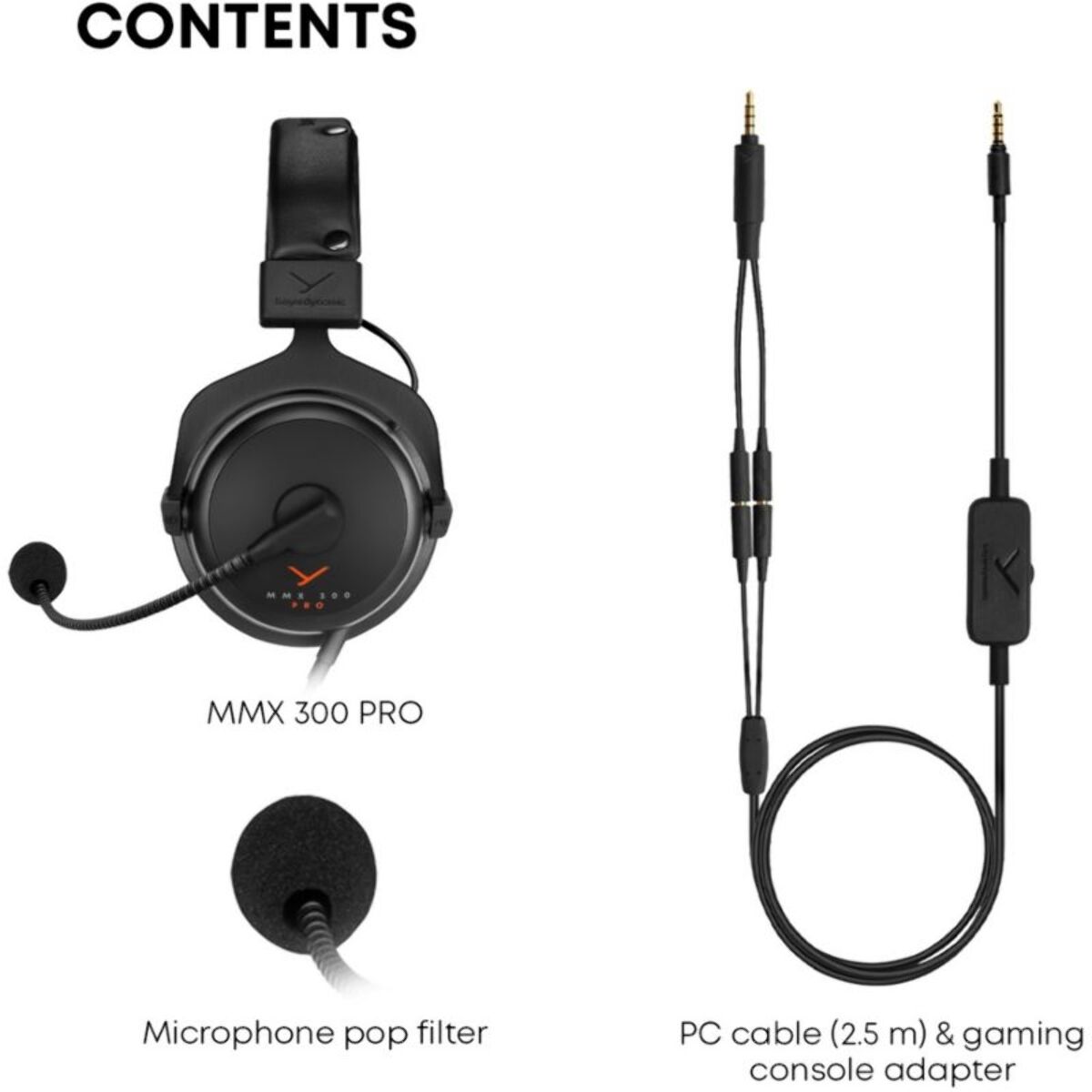 Casque gamer BEYERDYNAMIC MMX 300P NOIR