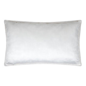 Coussin rectangulaire en fausse fourrure ultra moelleux - Ecru