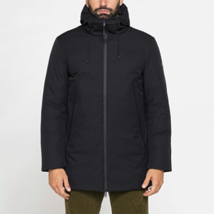 GIUBBINO LUNGO IMBOTTITO CON CAPPUCCIO