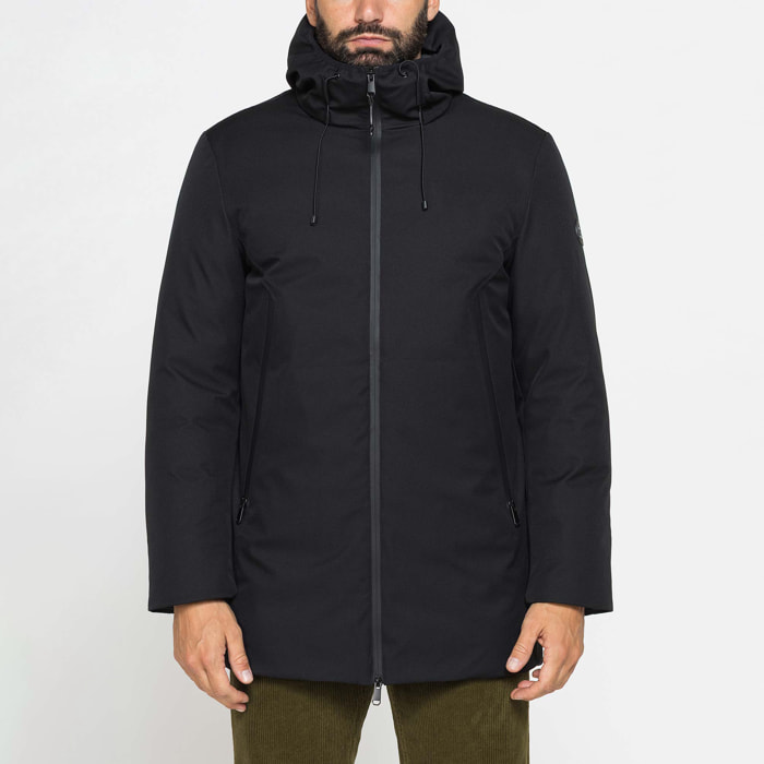 GIUBBINO LUNGO IMBOTTITO CON CAPPUCCIO