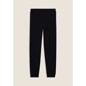 Pantaloni donna in felpa modal con banda a trecce