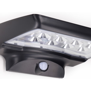 Solar 350 Aplique exerior con luz led en blanco frio 6000K en color negro