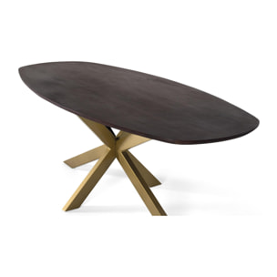 Mesas de Comedor de Madera de Acacia 200 Cm Estilo Rústico Moderno