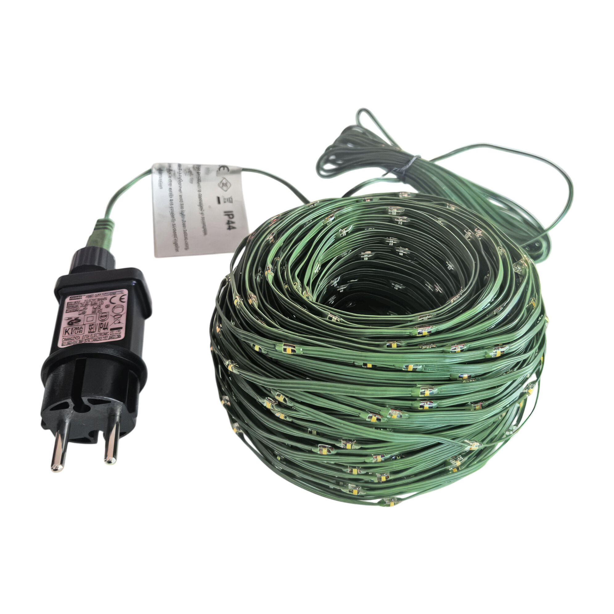 Andromeda - Catena di Luci Natalizia con 500 LED Bianco Caldo Cavo 35m Verde