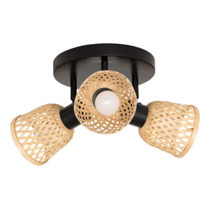 Plafonnier Lio beige 25x21cm