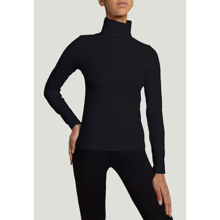 Top a maniche lunghe a collo alto Turtleneck Top Long Sleeves