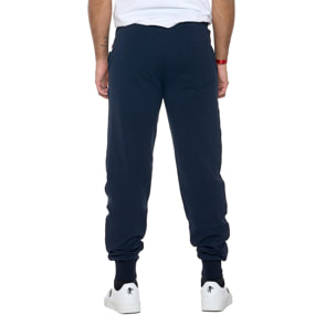 Pantalone sportivo invernale da uomo con polsino con logo piccolo "Basic"