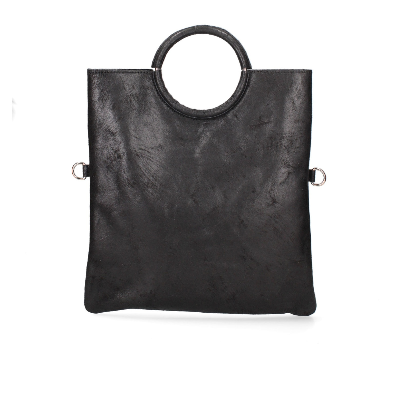 Borsa a mano da donna Made in Italy - Modello Velvet - 100% pelle scamosciata - 29.0 x 30.0 x 1.0 cm