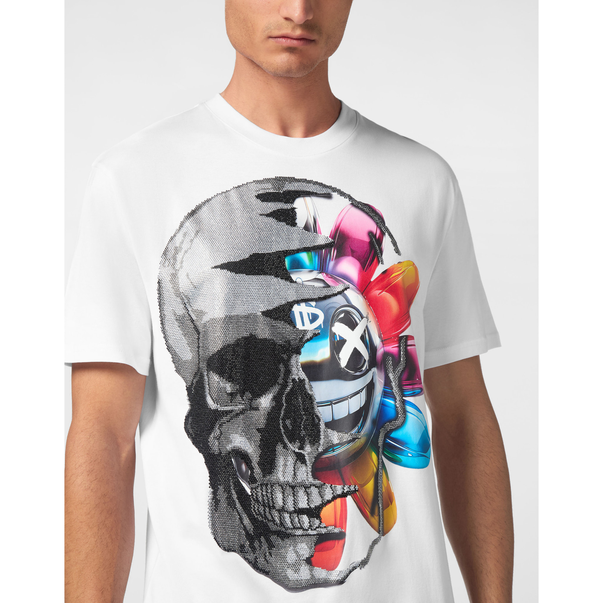 PHILIPP PLEIN Maglietta a girocollo SMILE