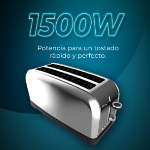 Grille-pain verticaux Toastin' time 1500 Inox Cecotec