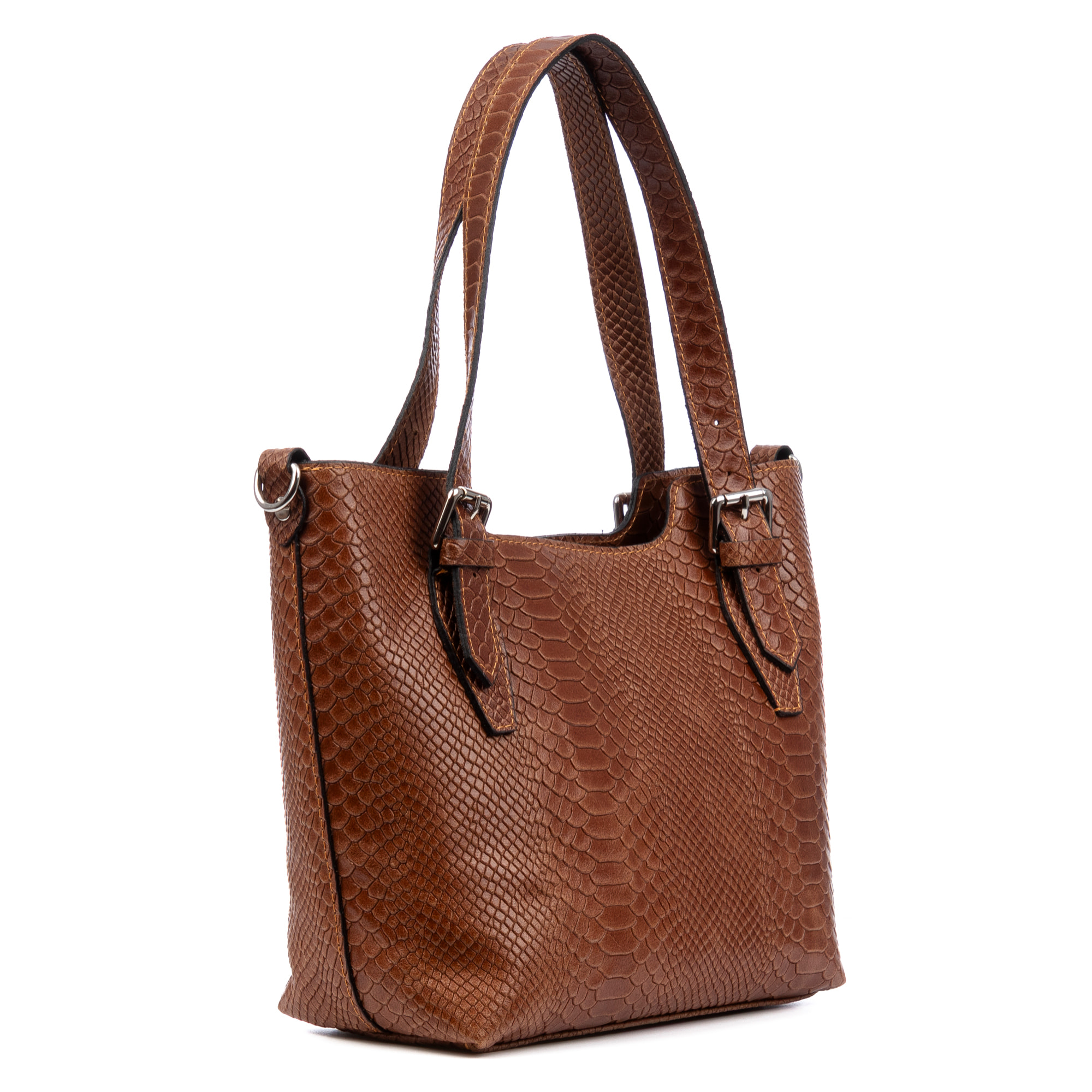 Arezzo Bolso tote Mujer.Piel auténtica Gamuza Grabado Serpiente