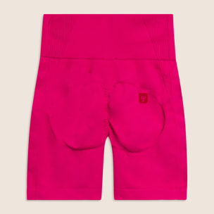 Leggings Corti Seamless con Vita Alta e Inserti in Costina