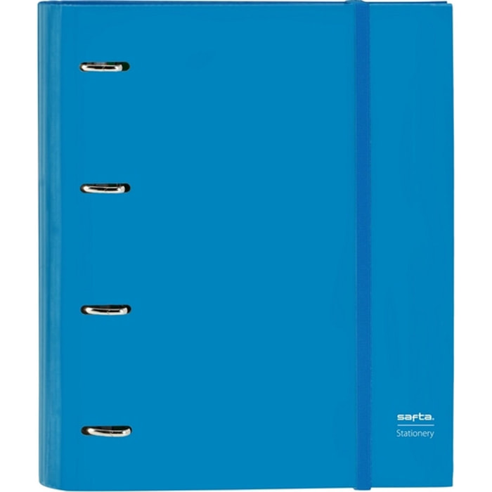 Carpeta 4 anillas 35mm c/recambio safta "azul"