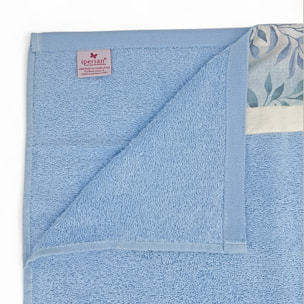 Set Spugna FELCE 2 Pezzi: Viso+Ospite - Azzurro - 450 gr/m² - Puro Cotone