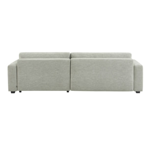 Canapé d'angle droit convertible 3 places tissu avec coffre WIDE