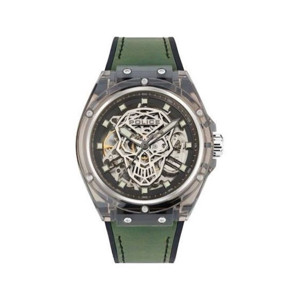 Reloj Police PEWGR1592406 Hombre Analogico Cuarzo con Correa de Silicona