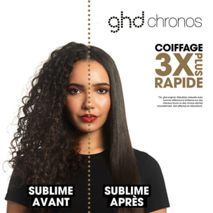 Coffret lisseur ghd chronos et sèche-cheveux ghd helios bleu glacier et son vanity beauté