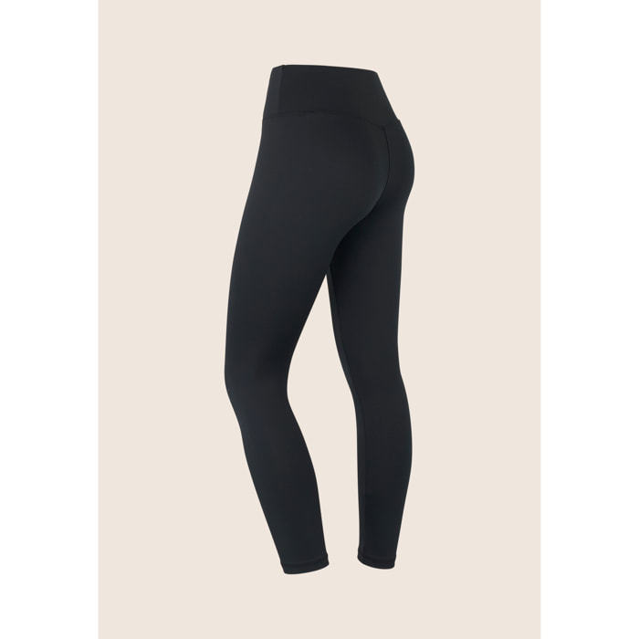 Leggings donna 7/8 vita alta in tessuto tecnico stretch