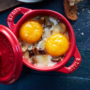 Set de Mini Cocotte. 4 pcs (x4 Mini Cocotte 10 cm). Cerise