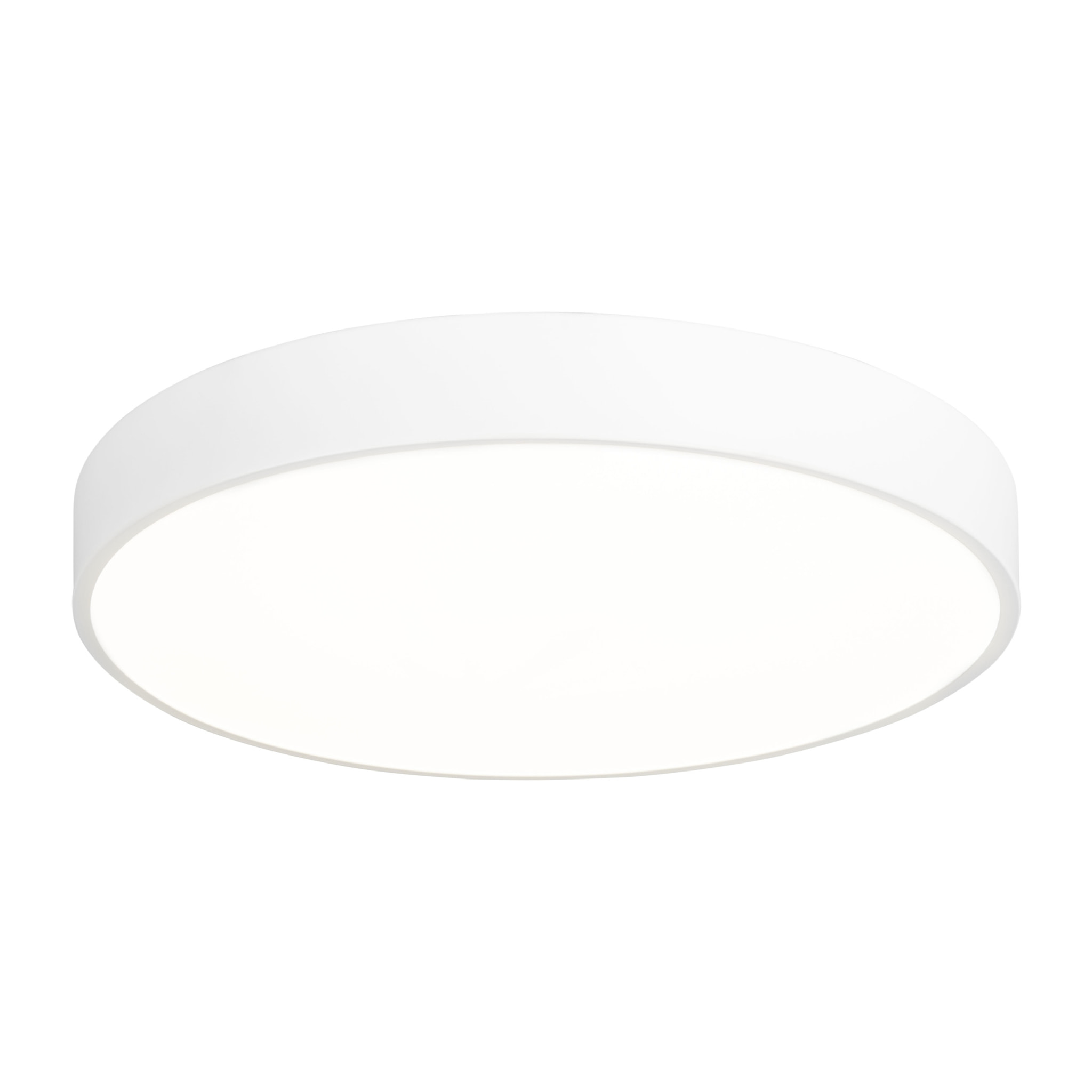 FORLIGHT Stac - Plafón de Techo LED 40cm para Exterior con Luz Neutra 4000K de Acero en Color Blanco