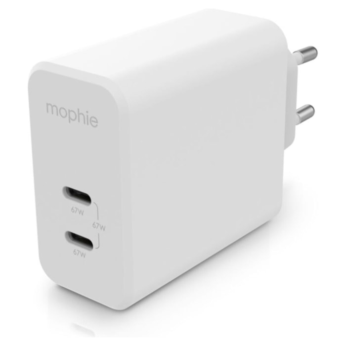 Chargeur USB C MOPHIE 67W duo Power Delivery x2 USB-C