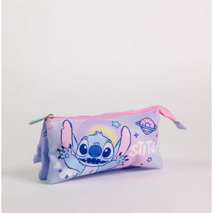 Estuche Portatodo 3 Compartimentos Stitch