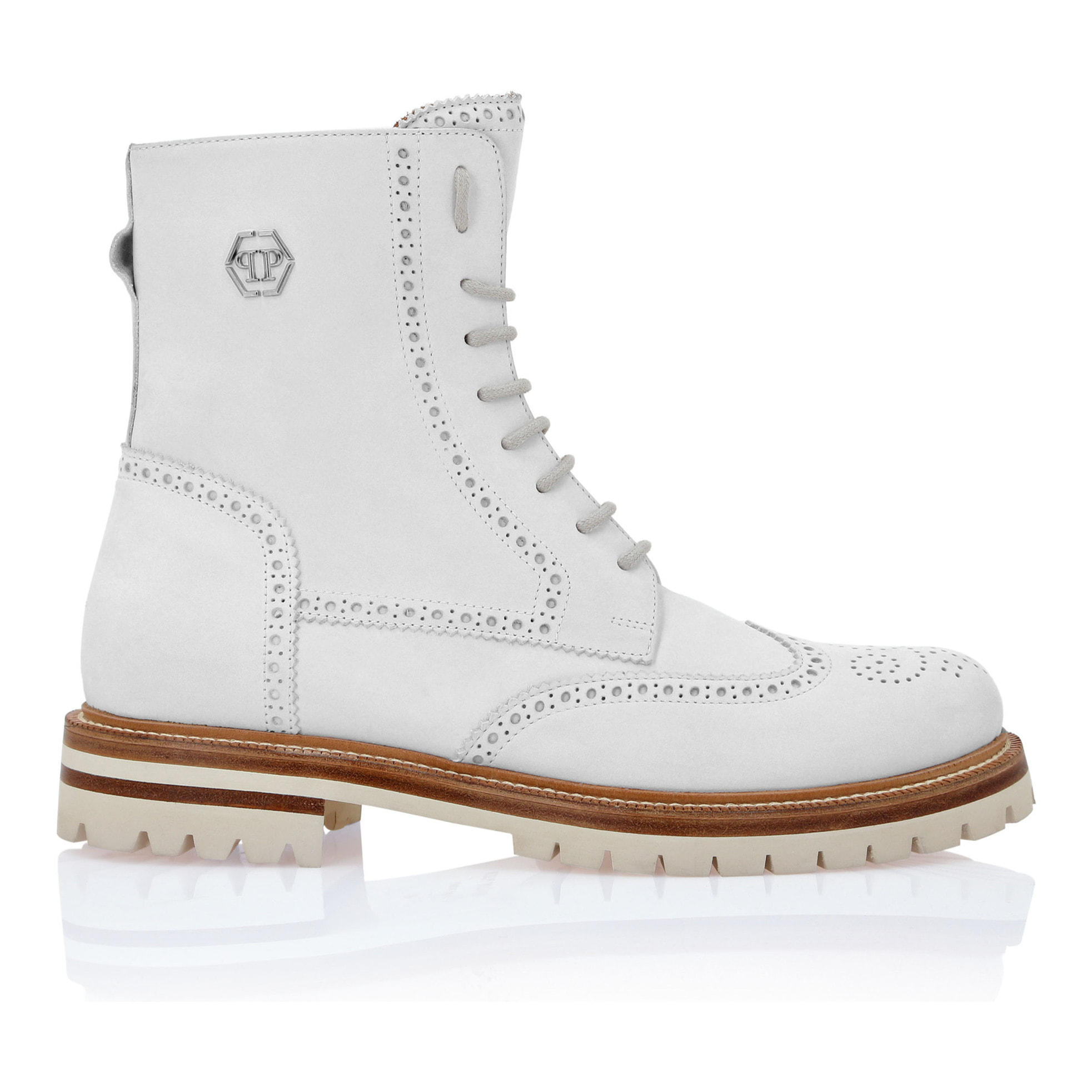PHILIPP PLEIN Boots Mid Flat HEXAGON