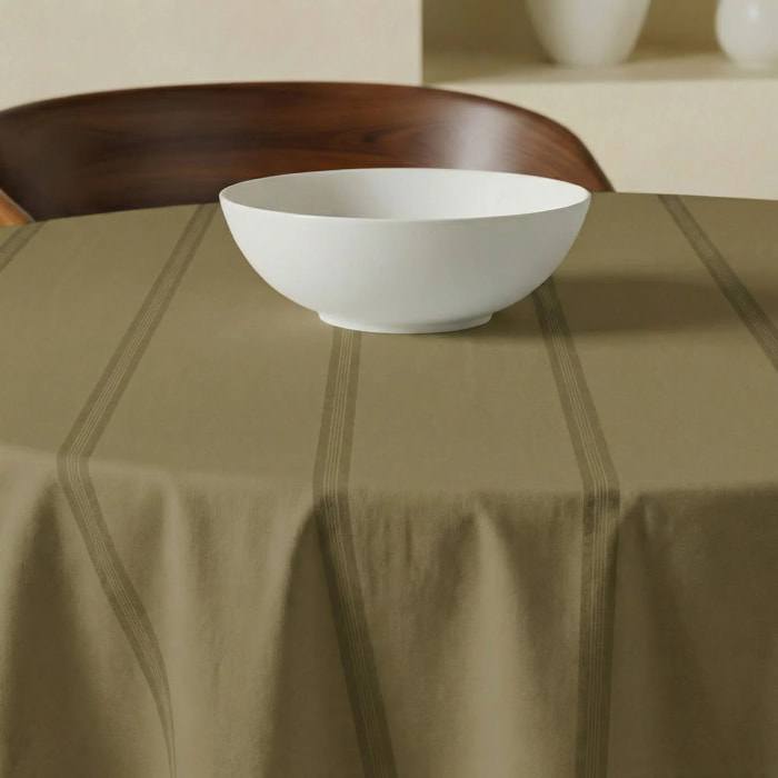 Nappe ronde anti-taches Nua Ocre
