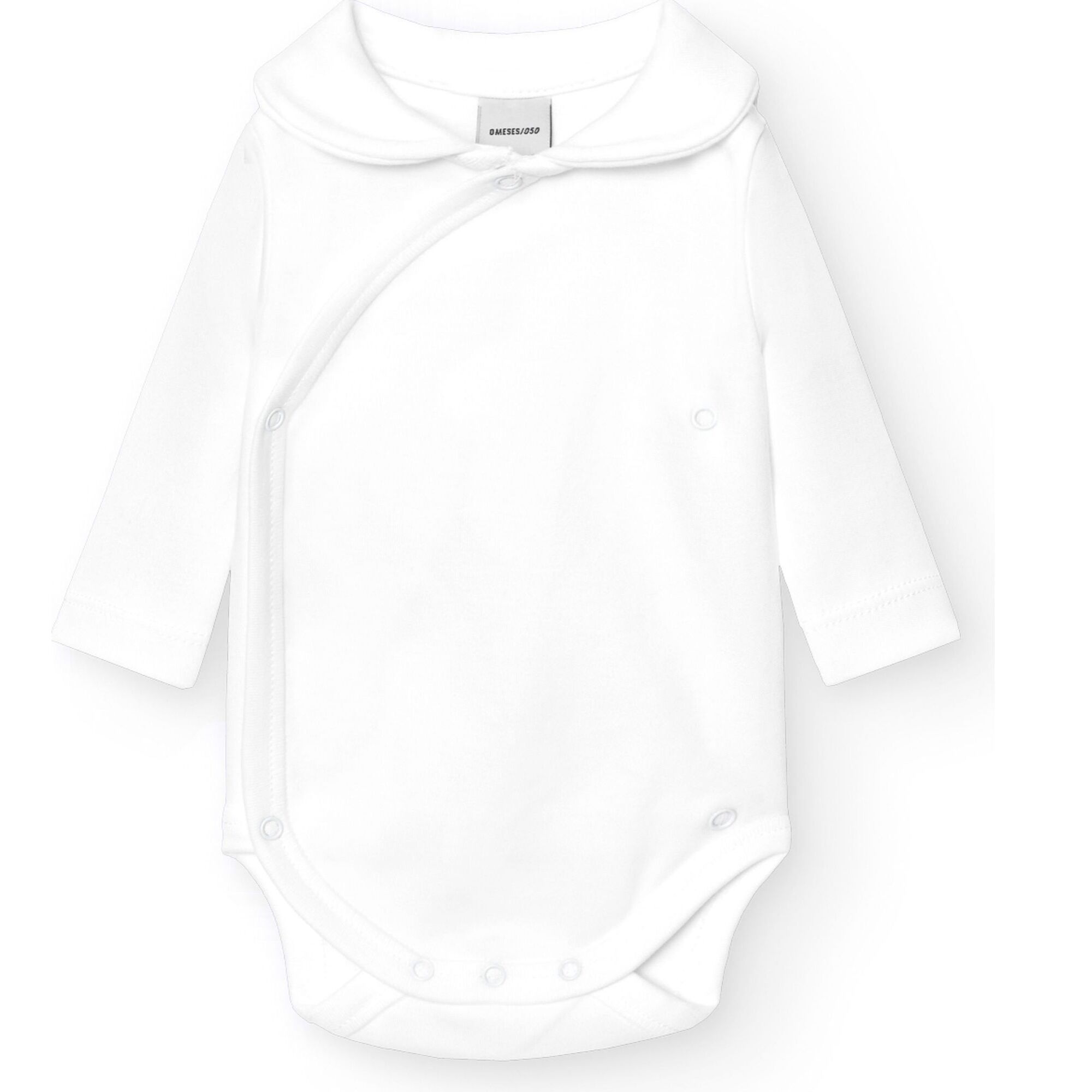 Body cruzado bebé manga larga con cuello