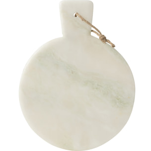 J-Line planche à découper Rond - pierre - blanc